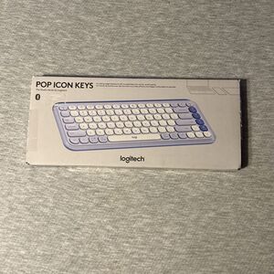 New Logitech POP ICON Keys Wireless Keyboard Switches Between 3 Devices